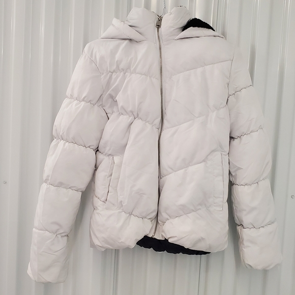 Pink  Platinum Puffer Coat with hood - Picture 1 of 14